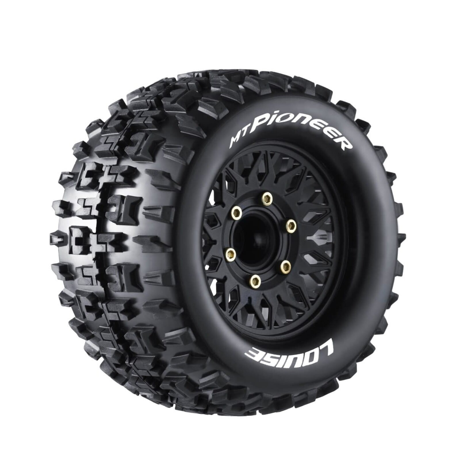 MT-Pioneer Soft, 1/10 Monster Truck Tires, 0 & 1/2 " Offset, 12, 14, 17mm Removable Hex, 1 pair