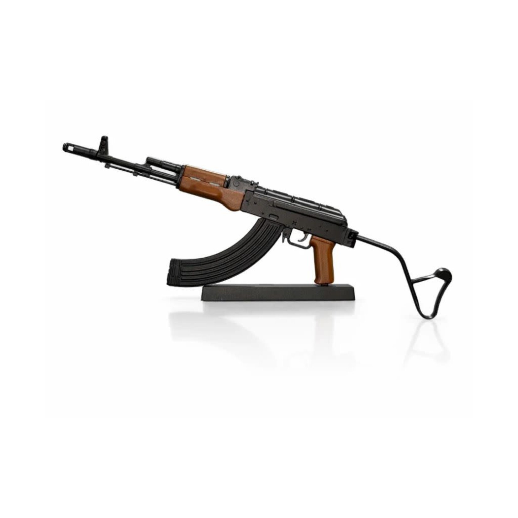 Miniature Black Ak 47 Wirestock - 1:3 Scale Model