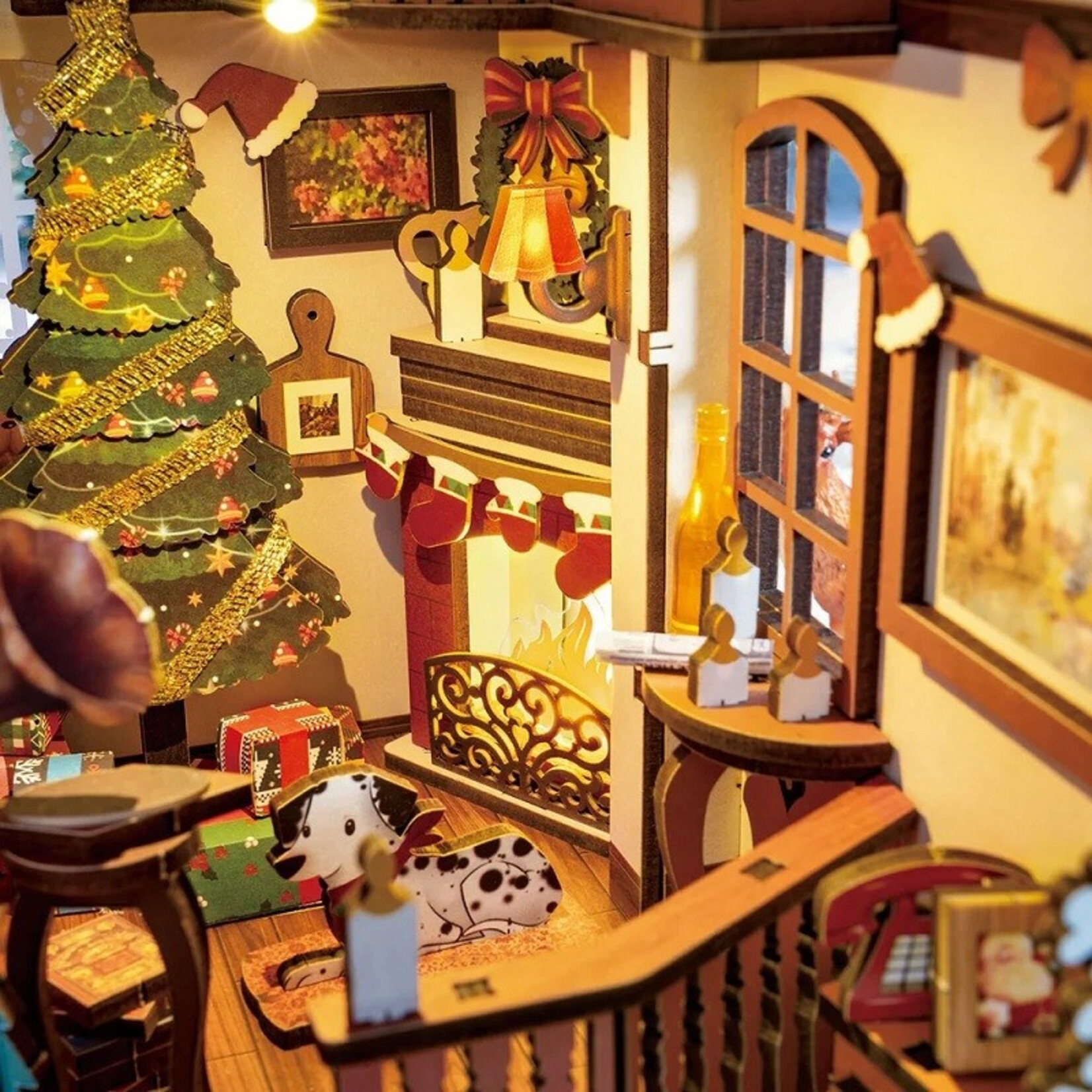Rolife Christmas Indoor Scene DIY Book Nook