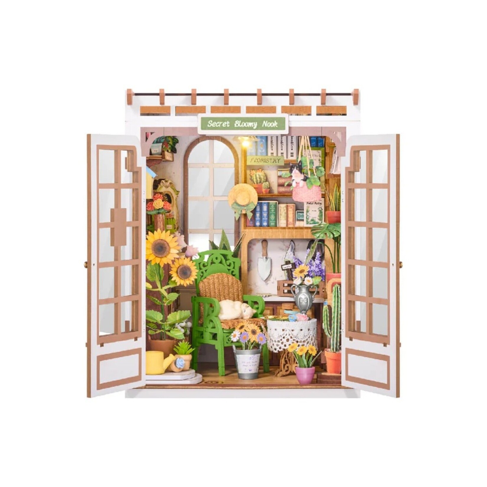 Robotime Secret Bloomy Nook - DIY Book Nook