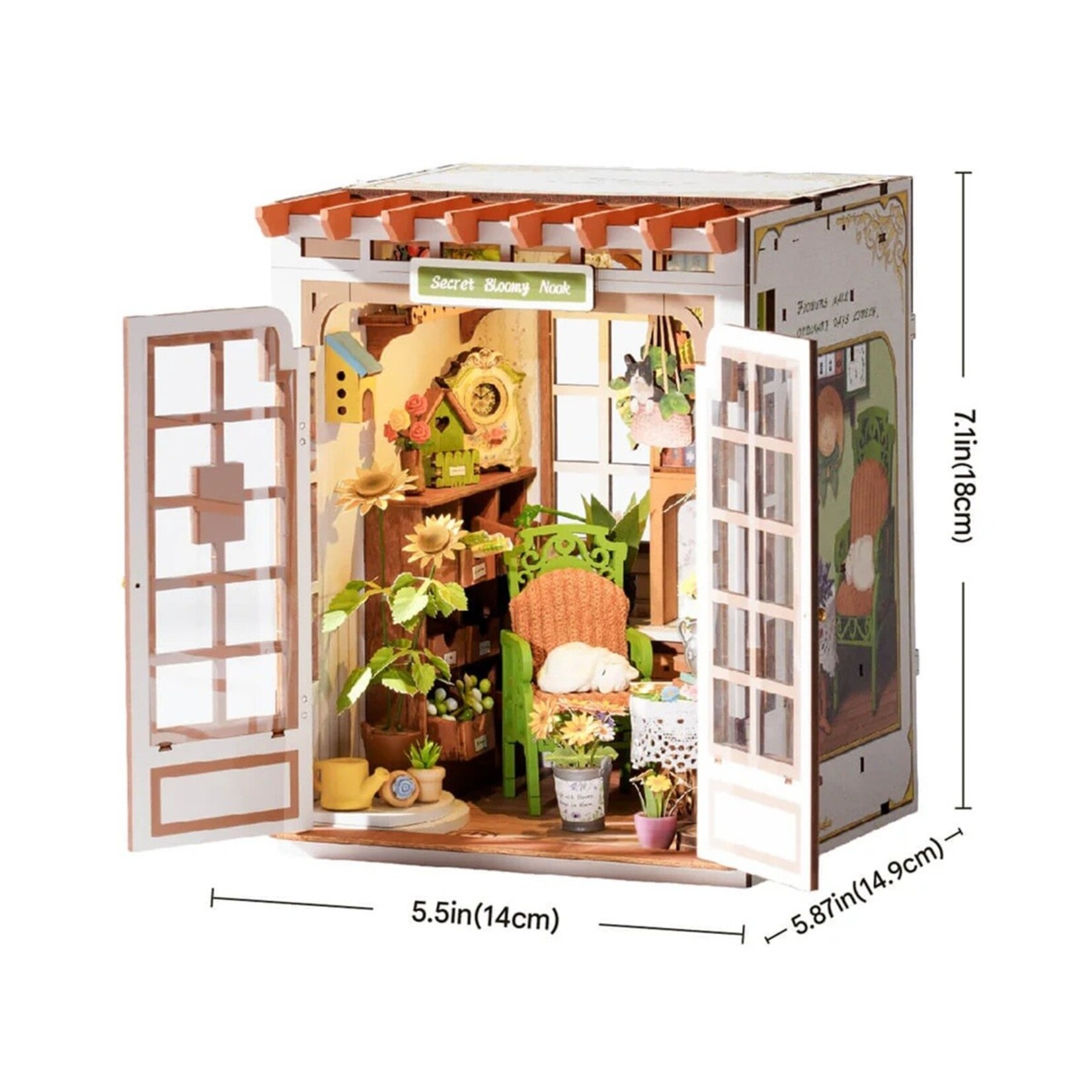 Robotime Secret Bloomy Nook - DIY Book Nook