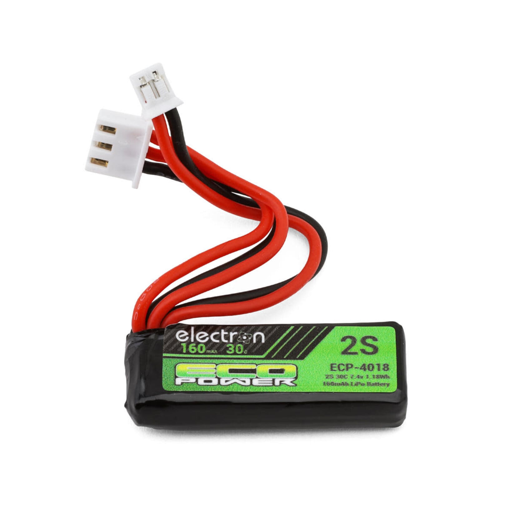 EcoPower "Electron" 2S 30C LiPo Battery Pack (7.4V/160mAh) (Axial® SCX30™) w/PH2.0 Connector