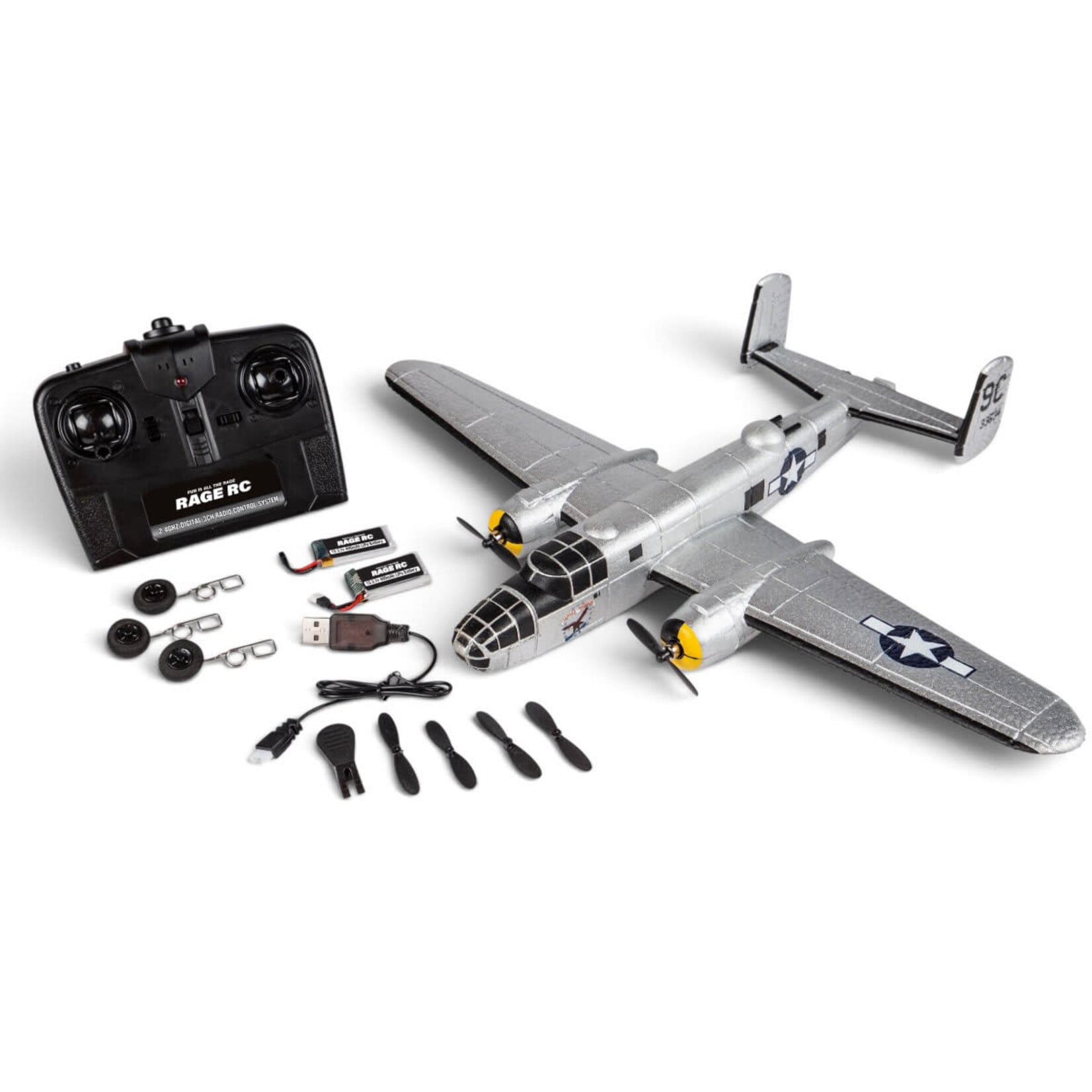 Rage R/C Micro B-25 3-Channel RTF Micro Warbird