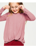 Girls Twisted Knot Long Sleeve Top