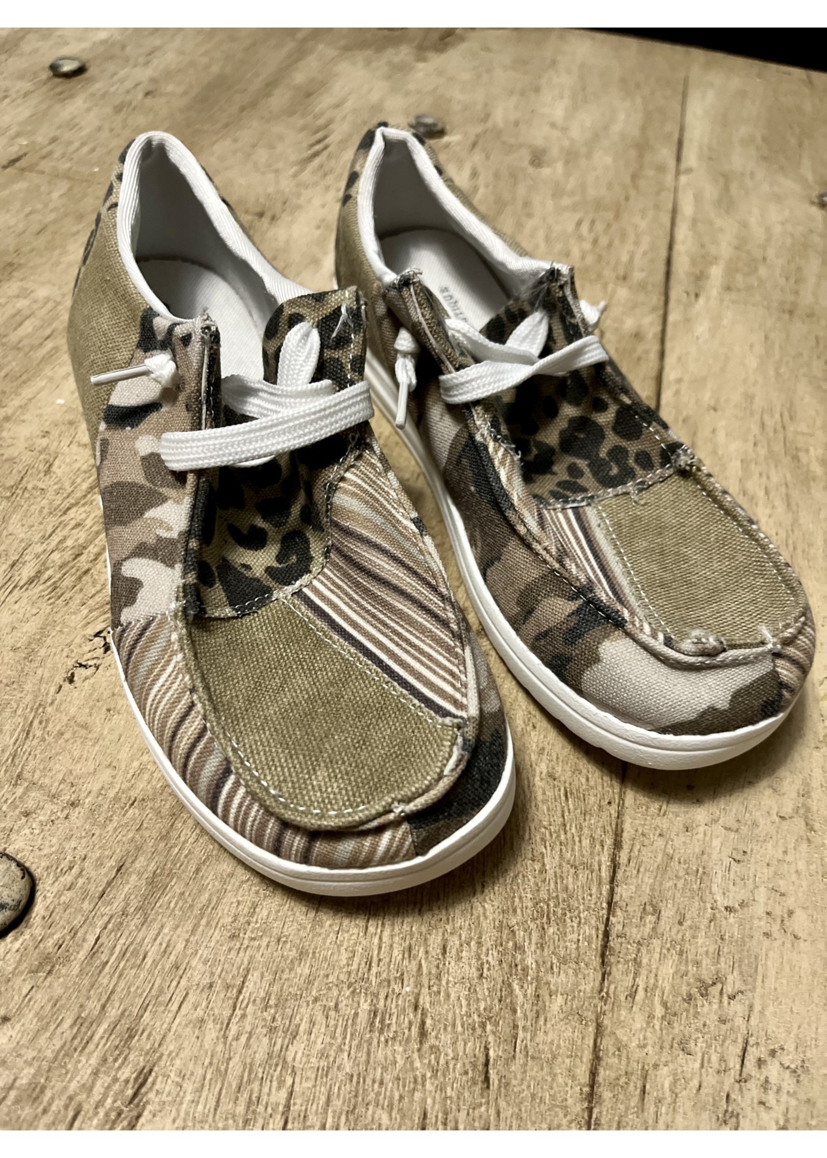 Casual Leopard Flat Canvas Shoes