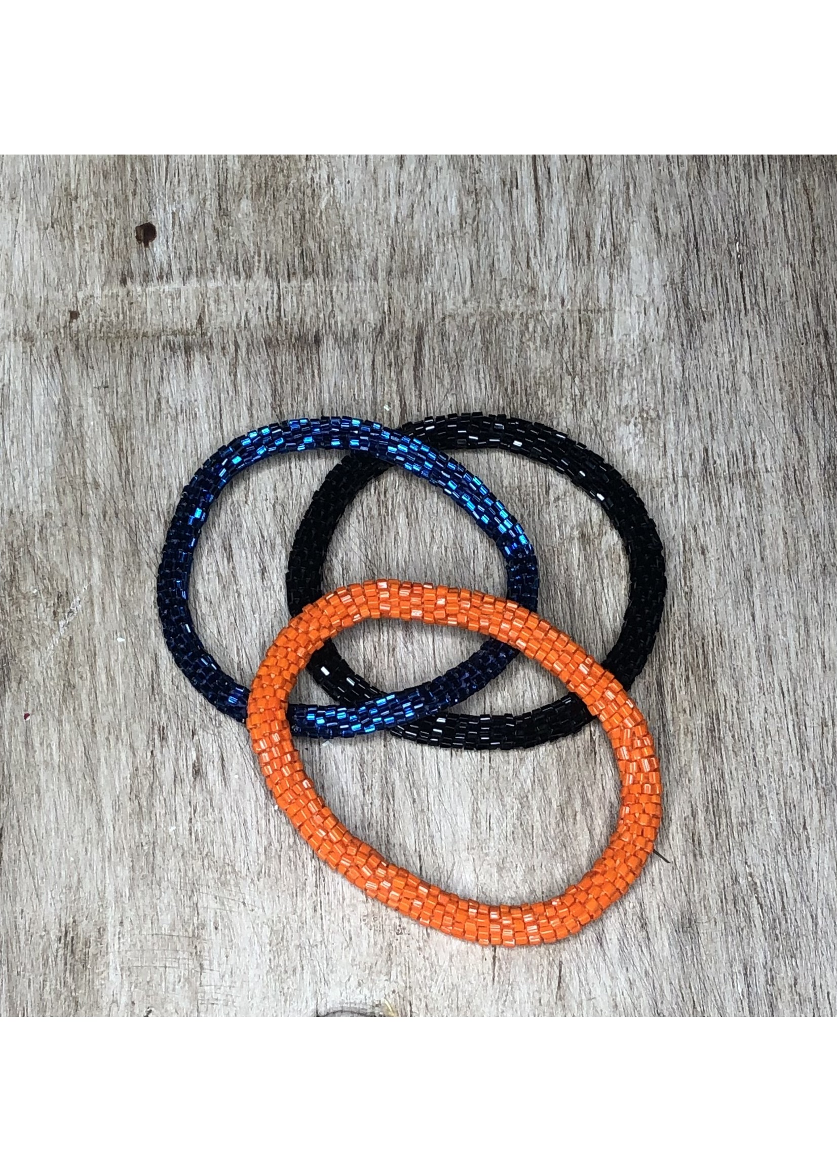 Royal Blue Nepal Bead Bracelet