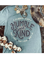 Dusty-Blue Humble and Kind T-shirt