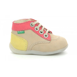 Kickers BONBON-2 BEIGE ROSE JAUNE 19H695076-10_112