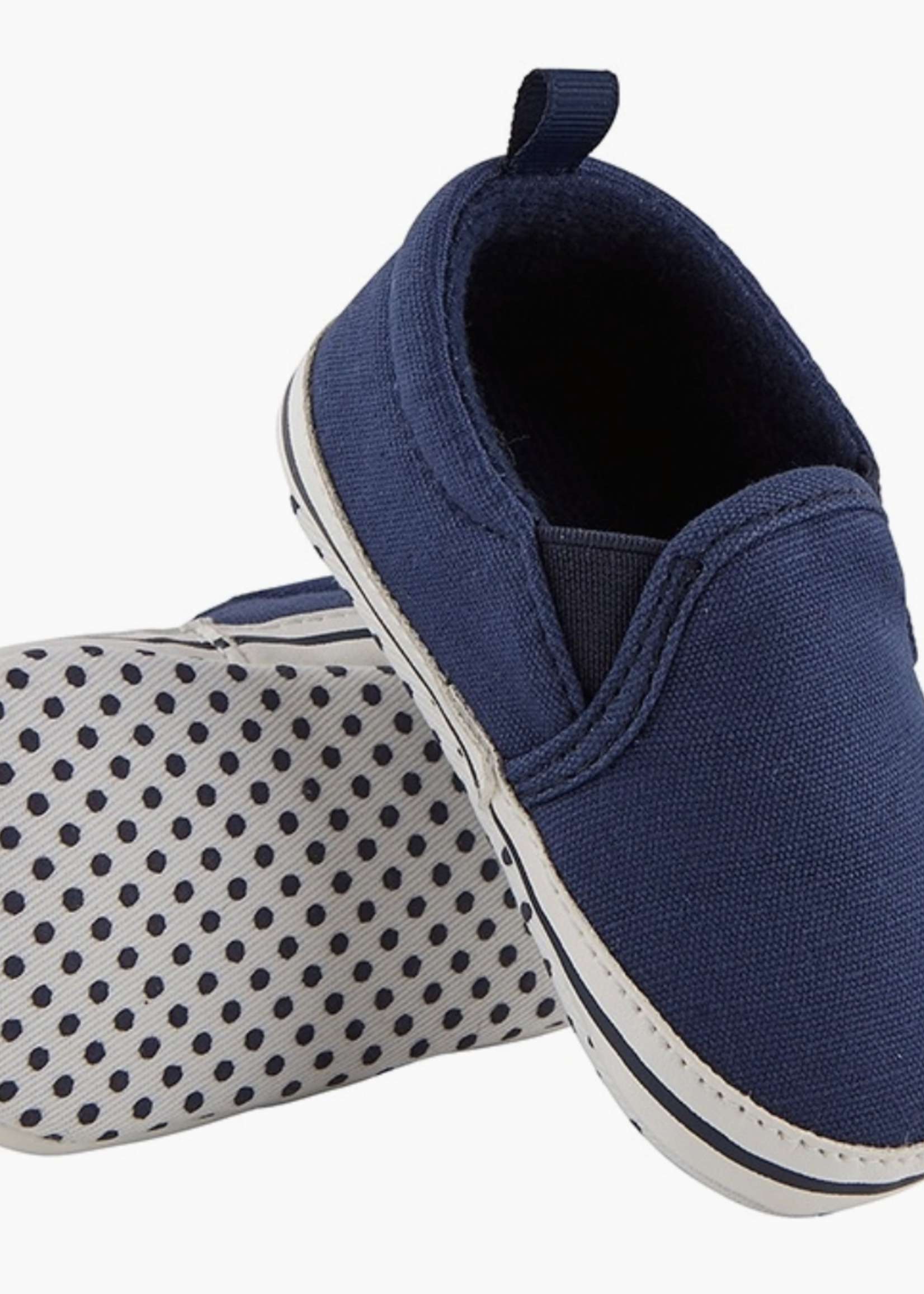 Stephan Baby Navy Canvas Shoe 6-12