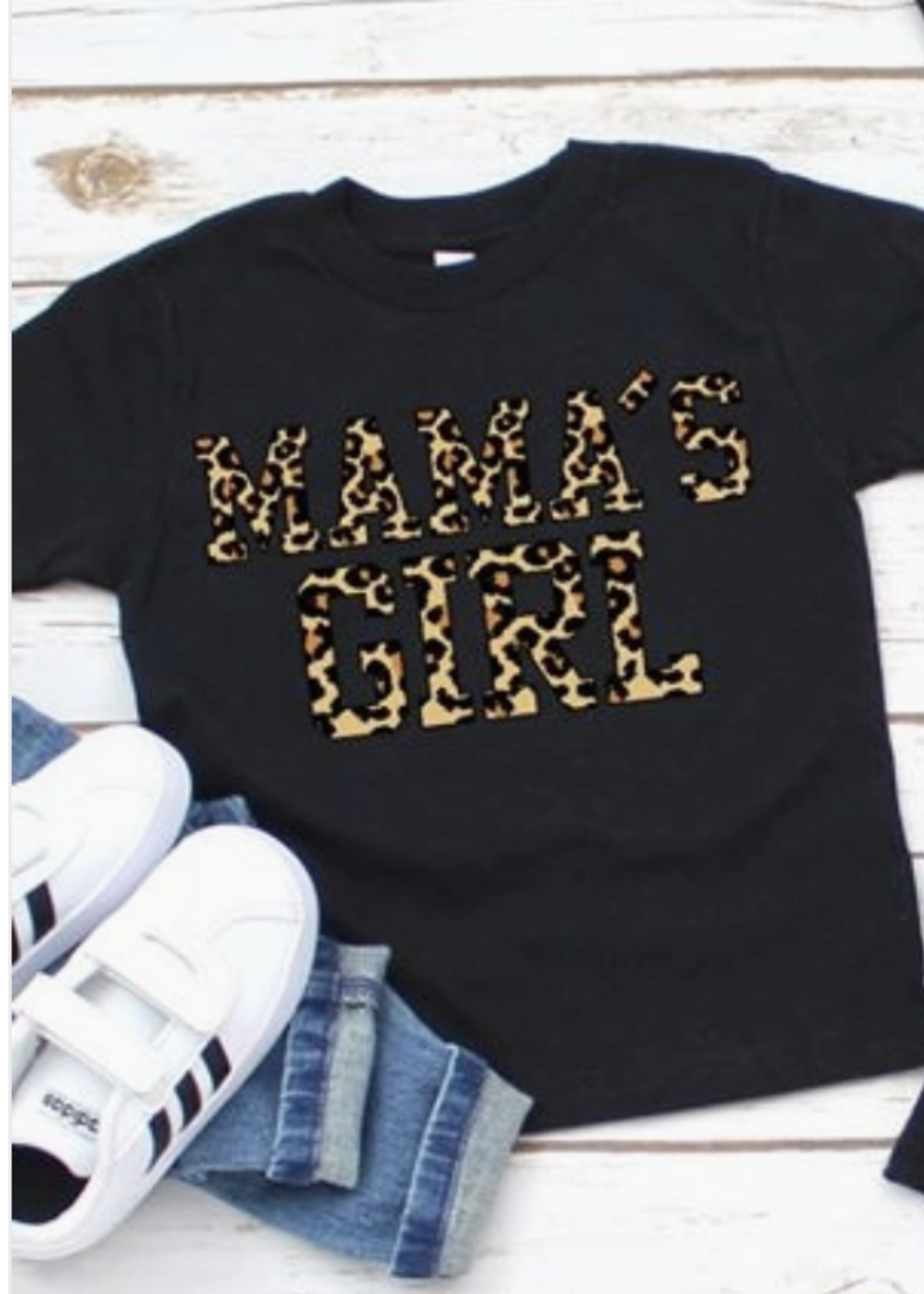 Midwest Tee's Mommy & Me Leopard Woman's T-Shirt