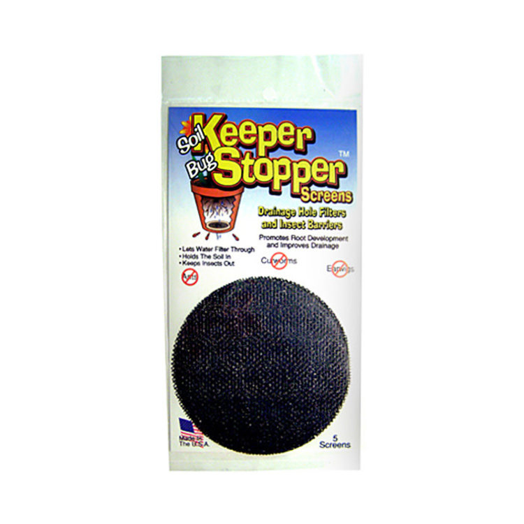 Soil Bug Keeper Stopper Screen 5pk