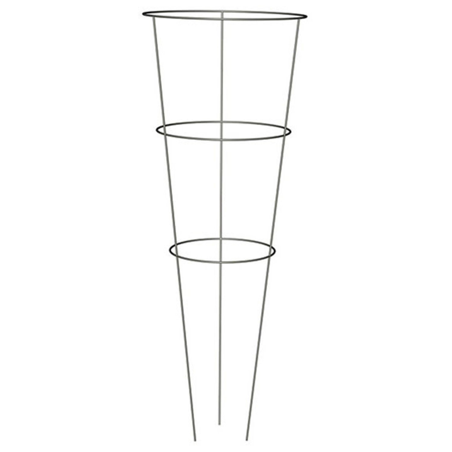 Tomato Cage 33" Grey Steel Evergreen Nursery