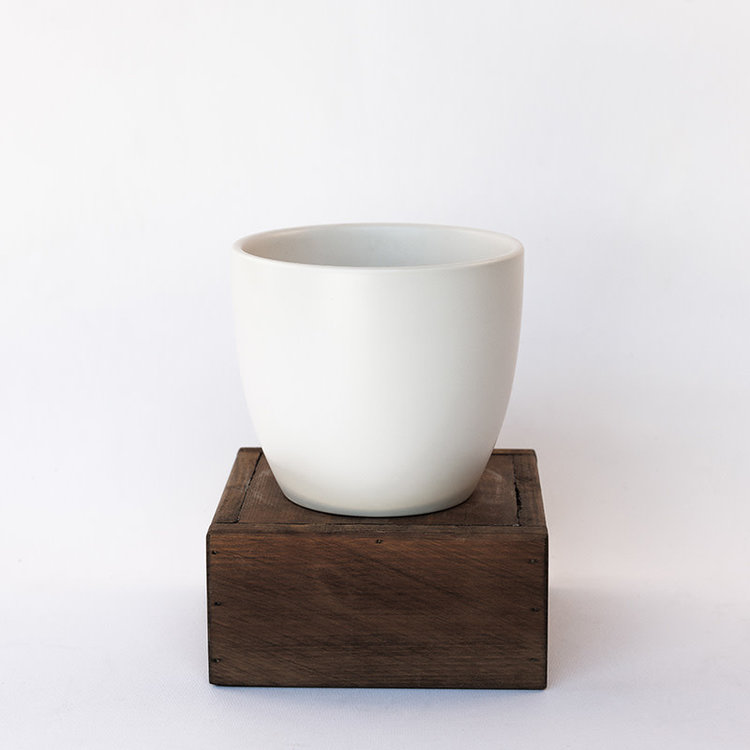 Palm Springs Palm Springs Bell (PC) Pot, Matte White