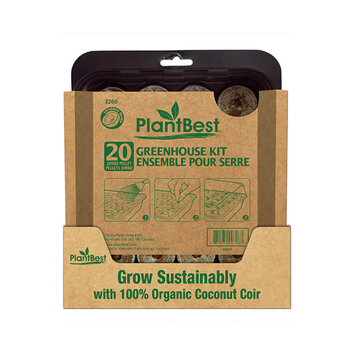 PlantBest 20 Fiber Grow Pellets Greenhouse