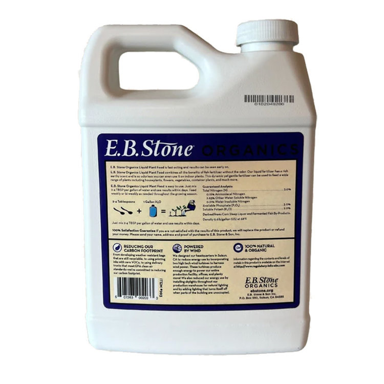 E.B. Stone (Organics and Natural) E.B. Stone Orgs Liquid Plant Food 3-3-2 1 Qt