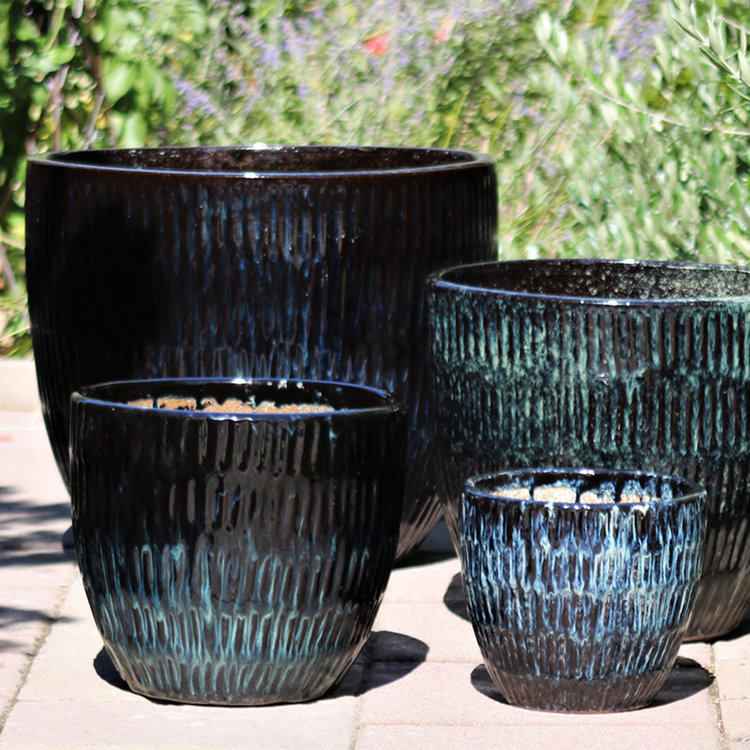 Pacific Home & Garden Willow Planter, Ice Blue