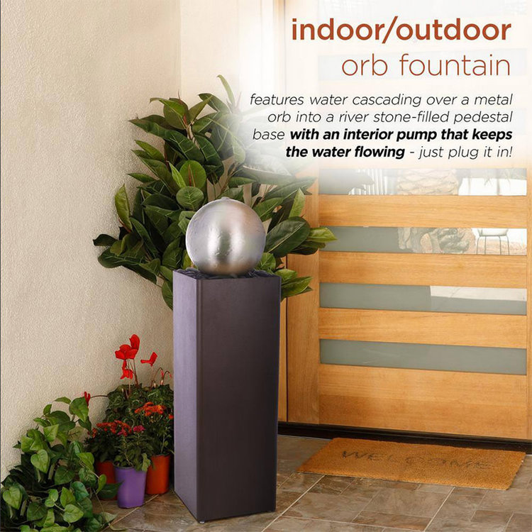 Alpine Metal Orb Fountain