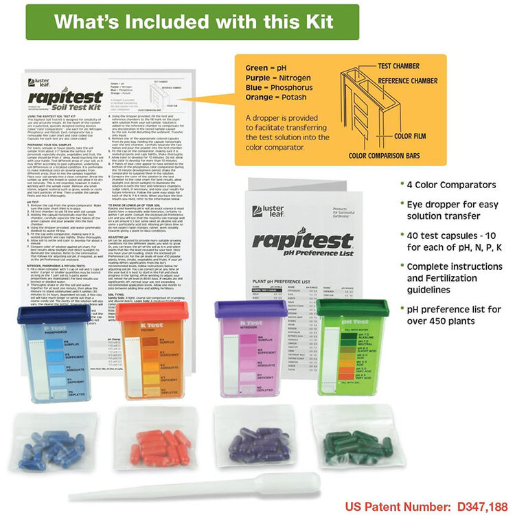 Luster Leaf Rapitest Soil Test Kit Evergreen Nursery