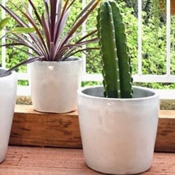 Pacific Home & Garden PHG Buttercup Pot, White Satin