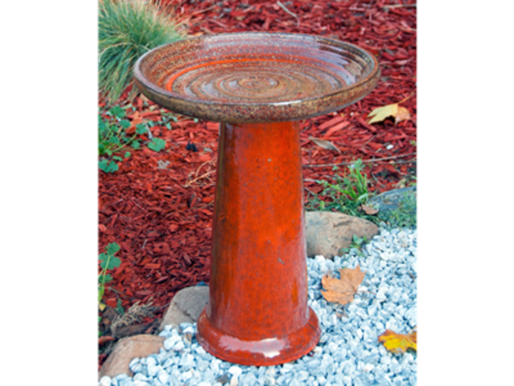 Vortex Birdbath w/ Locking Top, Sedona 15"x19"