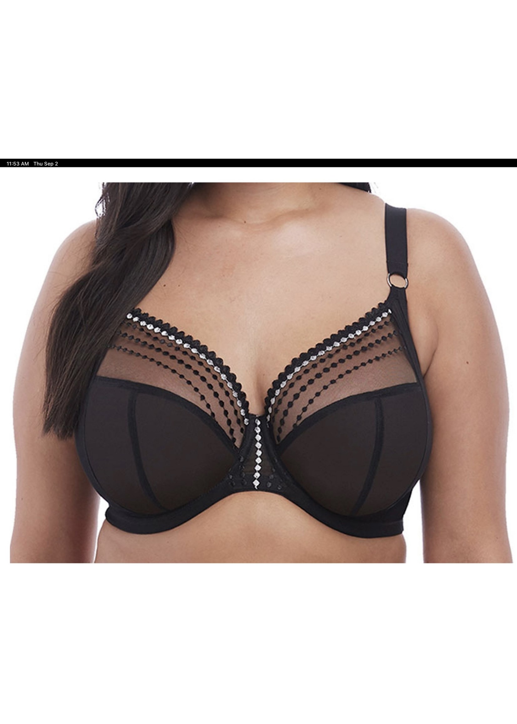 Elomi Matilda Bra: Black: 44E