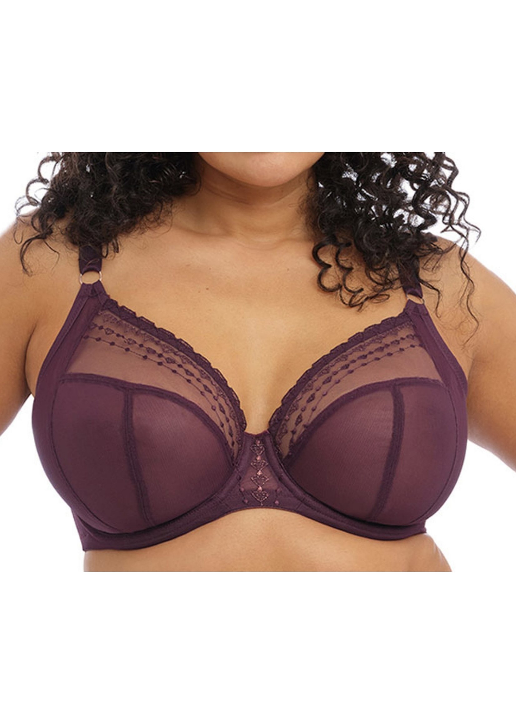 Elomi Matilda UW Plunge Bra Wine Diamond