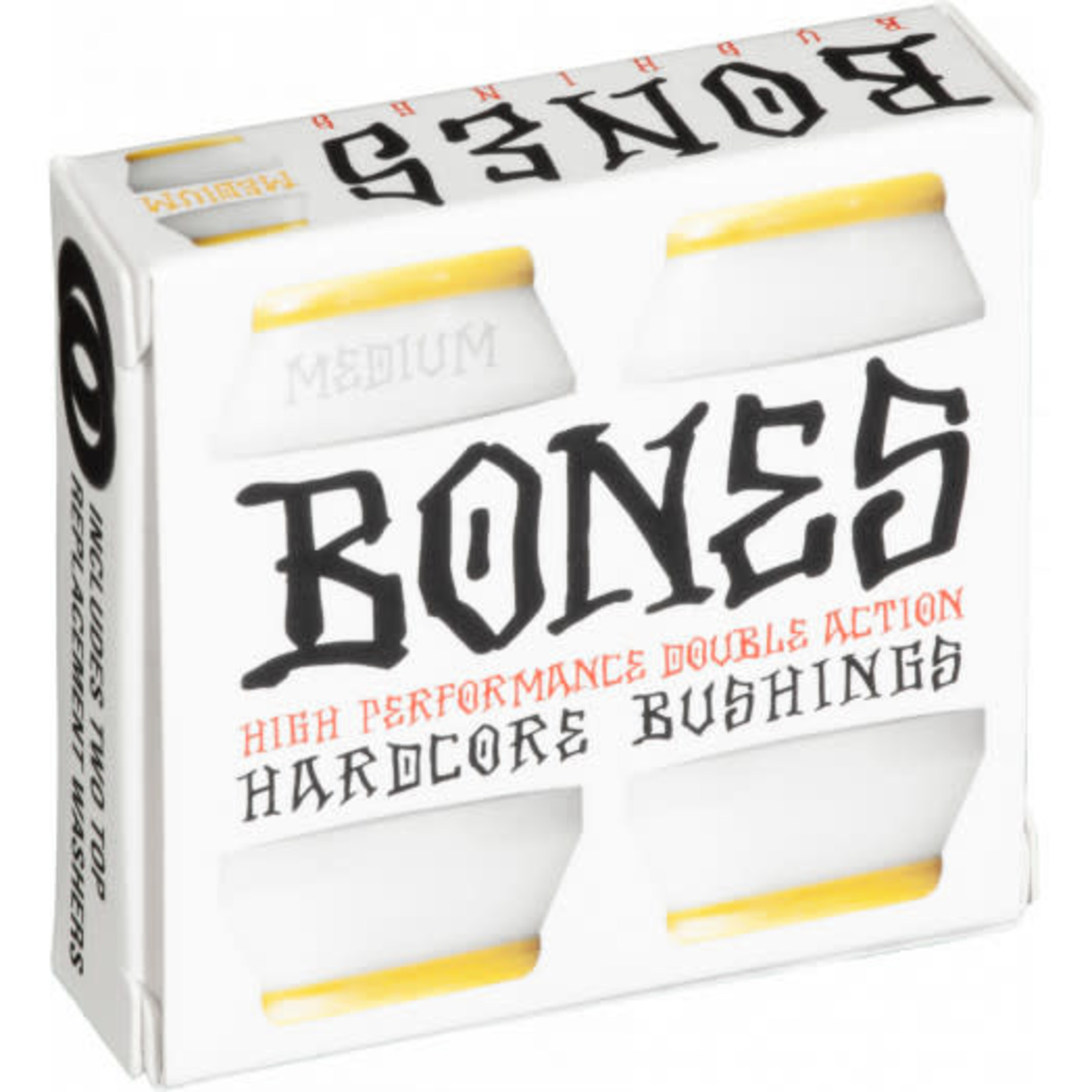 Bones Bones Hardcore 4PC Med White/Yellow Bushing Kit