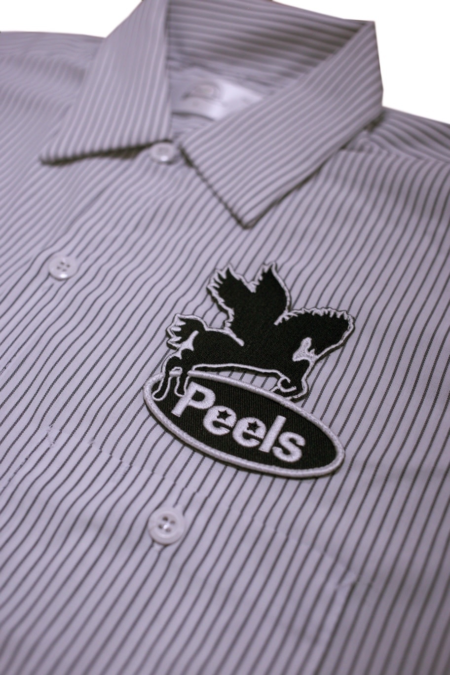 Peels NYC Gas Co. Striped Work Shirt 