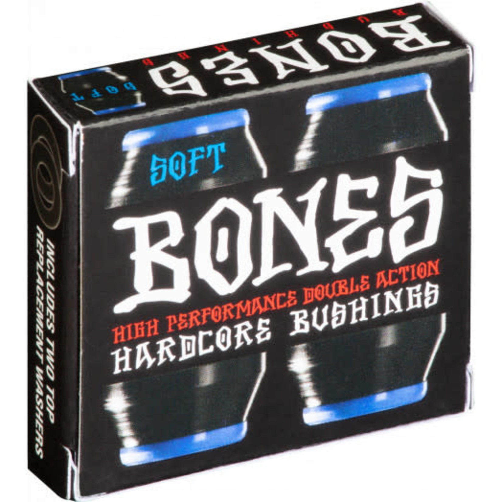 Bones Bones Hardcore 4PC Soft Black/Blue Bushing Kit