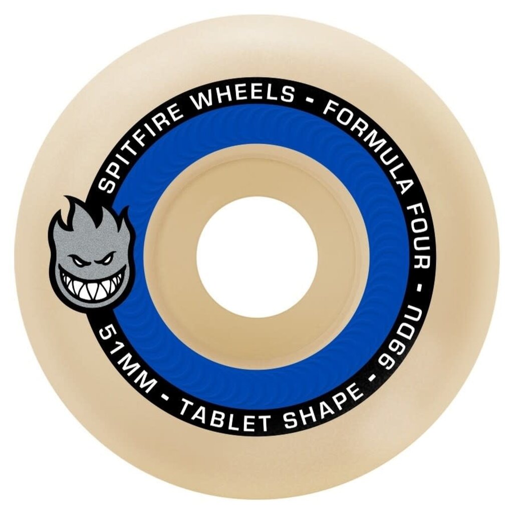 Spitfire Spitfire Formula Four 99 Tablets Natural Wheels 54mm