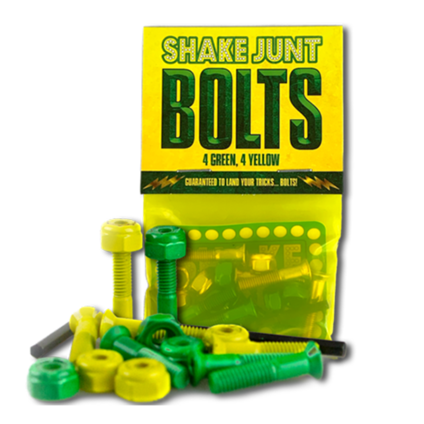 Shake Junt Shake Junt Bag O’ Bolts 4 Green, 4 Yellow Phillips