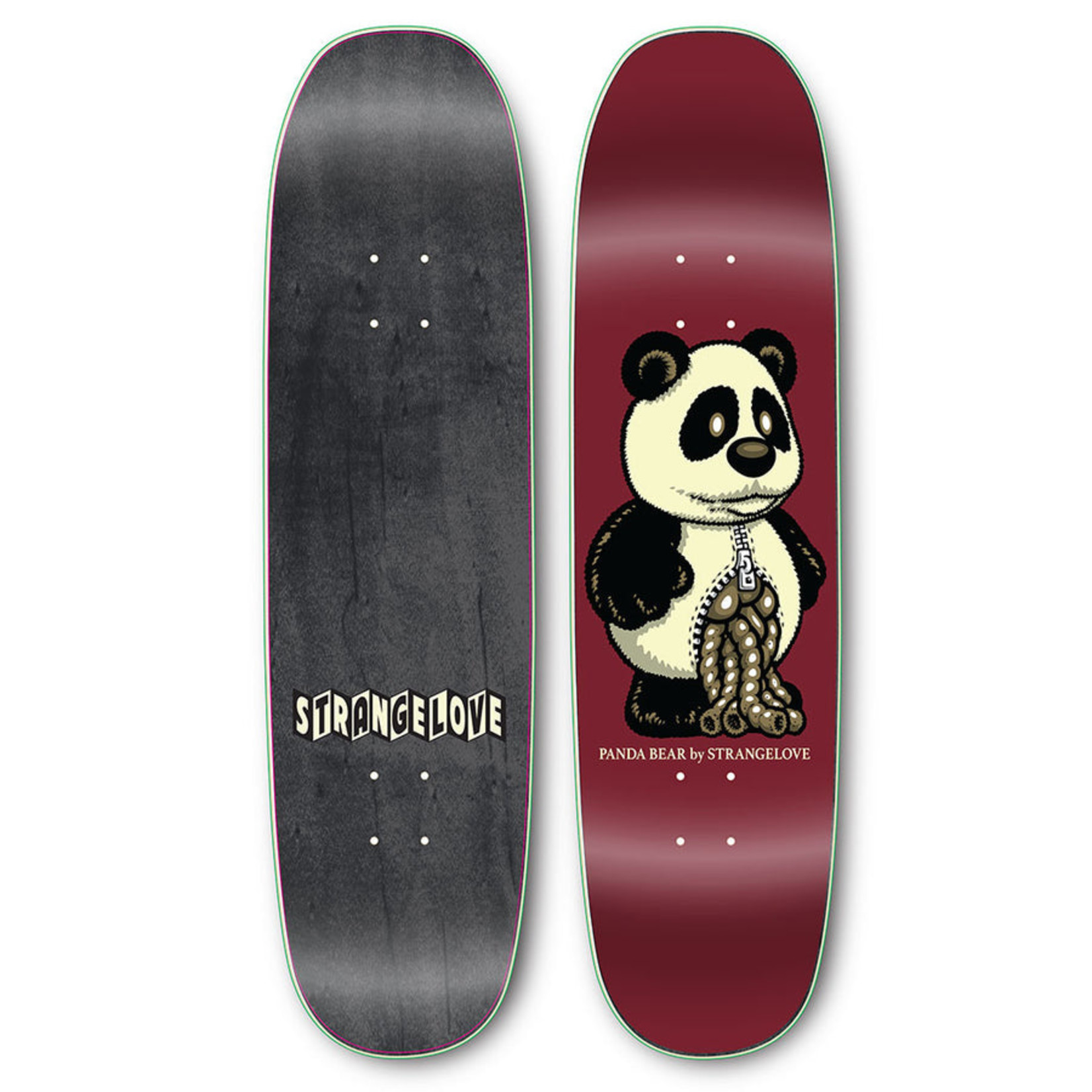 StrangeLove Skateboards StrangeLove Panda Glow in the Dark Deck 8.625”