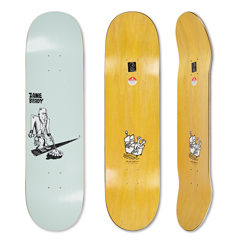Polar Skate Co. Polar Dane Brady Mopping Green Deck 8.0”