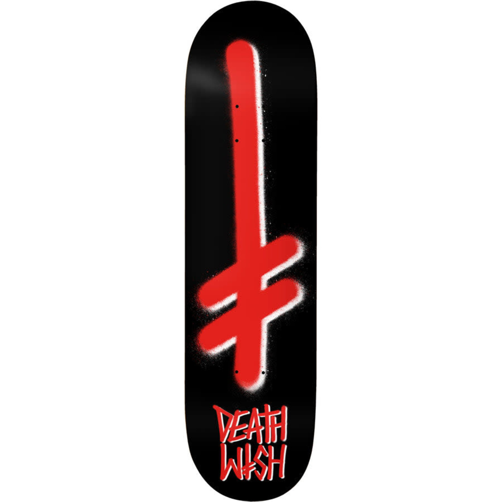 Deathwish Skateboards Deathwish Gang Logo Black/Red Deck 8.5”