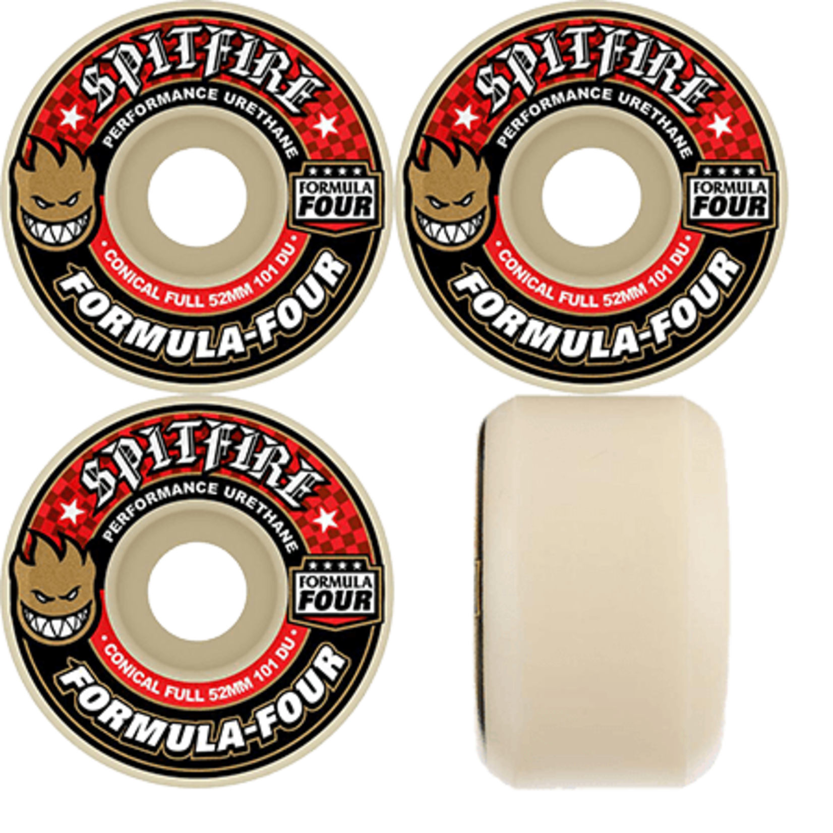 Spitfire Spitfire Formula Four 101 Conical Full Wheels 52mm