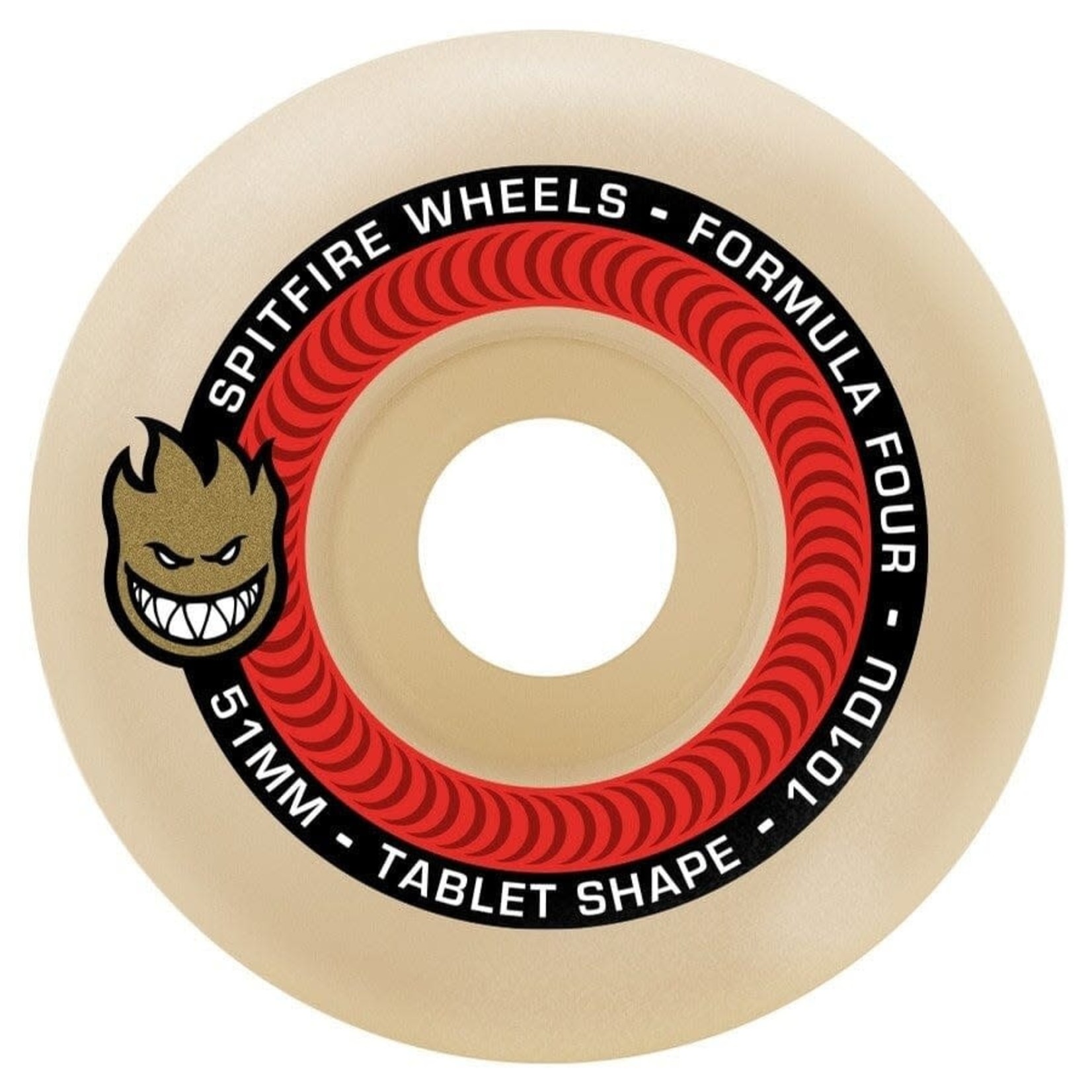 Spitfire Spitfire Formula Four 101 Tablets Natural Wheels 55mm