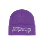 Fucking Awesome Skateboards FA Running Logo Cuff Beanie Purple