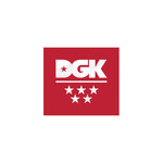 DGK DGK 5 Star Red Logo Sticker