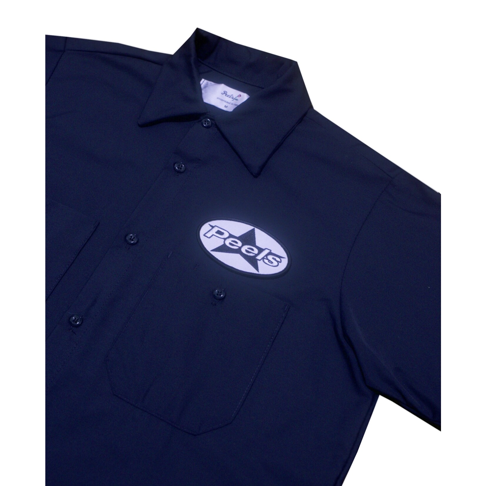Peels NYC Peels Navy Work Shirt W/Star Patch