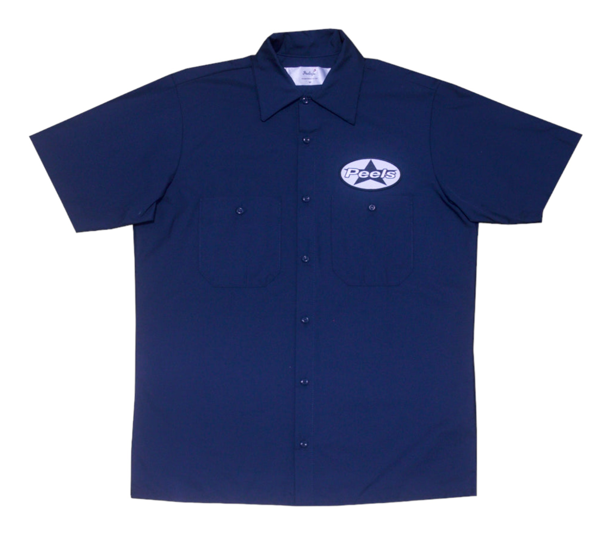 Peels Navy Work Shirt W/Star Patch