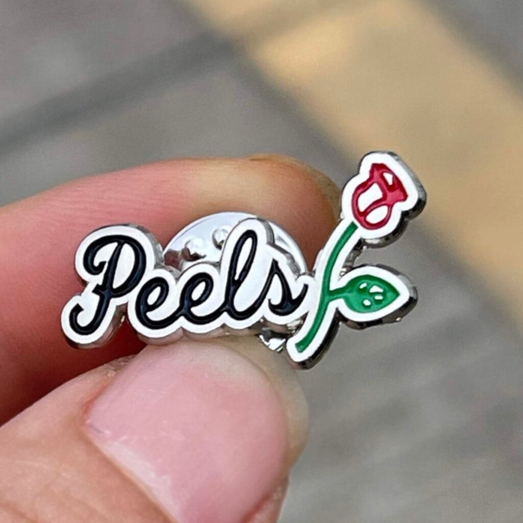 Peels NYC Peels NYC Rose Pin