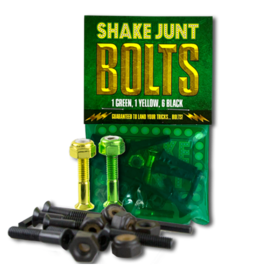 Shake Junt Shake Junt Bag O’ Bolts 1 Green, 1 Yellow 1” Phillips