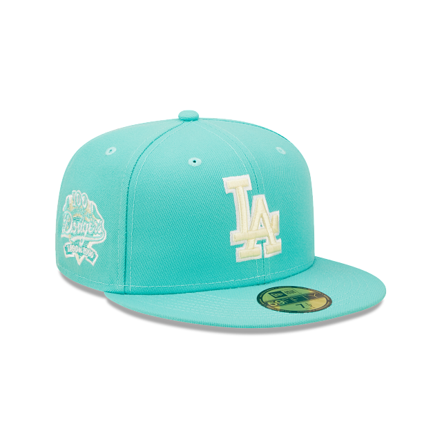 New Era 59FIFTY Los Angeles Dodger 100th Anniversary Clear Mint Fitted Cap