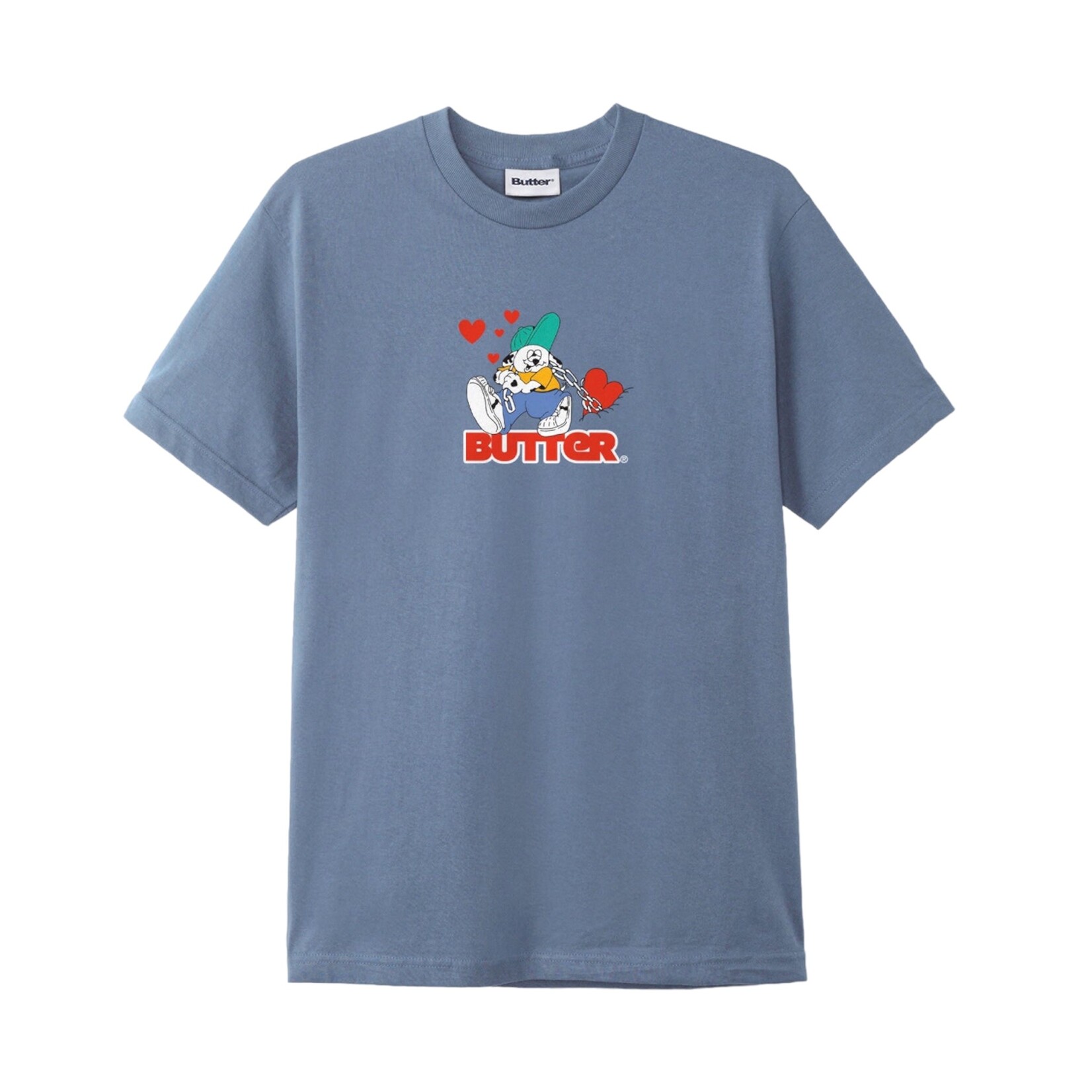 Butter Goods Butter Puppy Love Logo Tee Slate