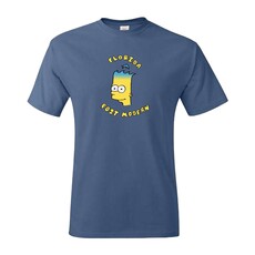 Post Modern Post Modern Bart Tee Denim Blue
