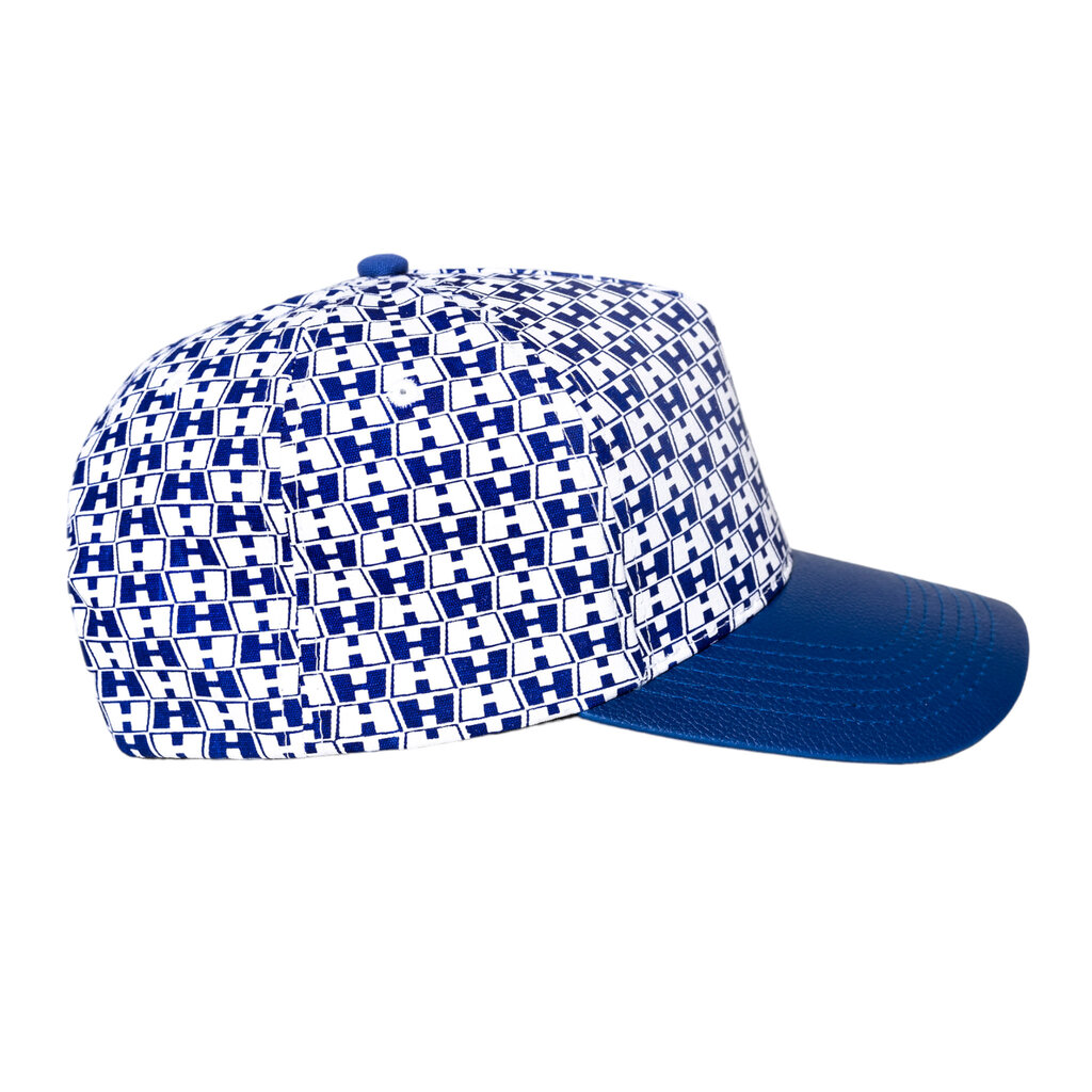 Hardies Hardies Double H Leather Brim Trucker Royal Blue