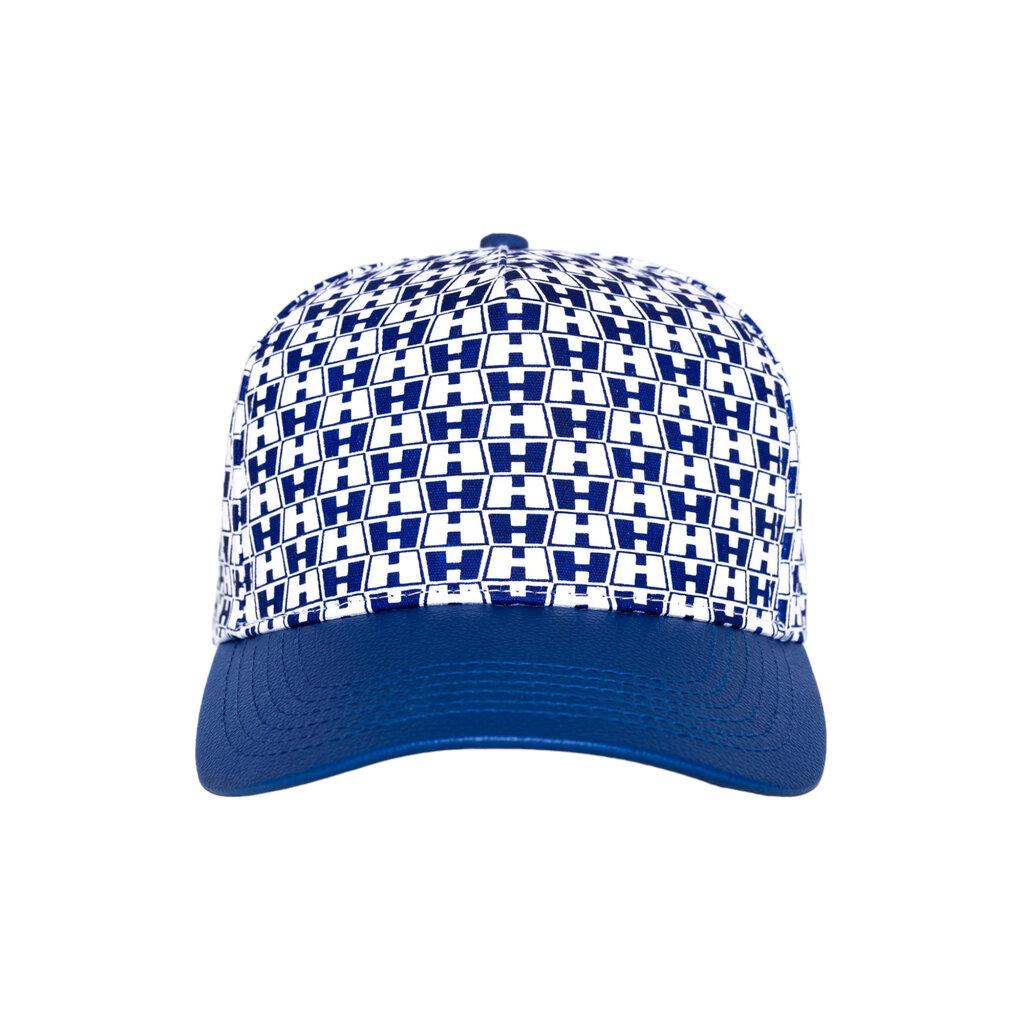 Hardies Hardies Double H Leather Brim Trucker Royal Blue
