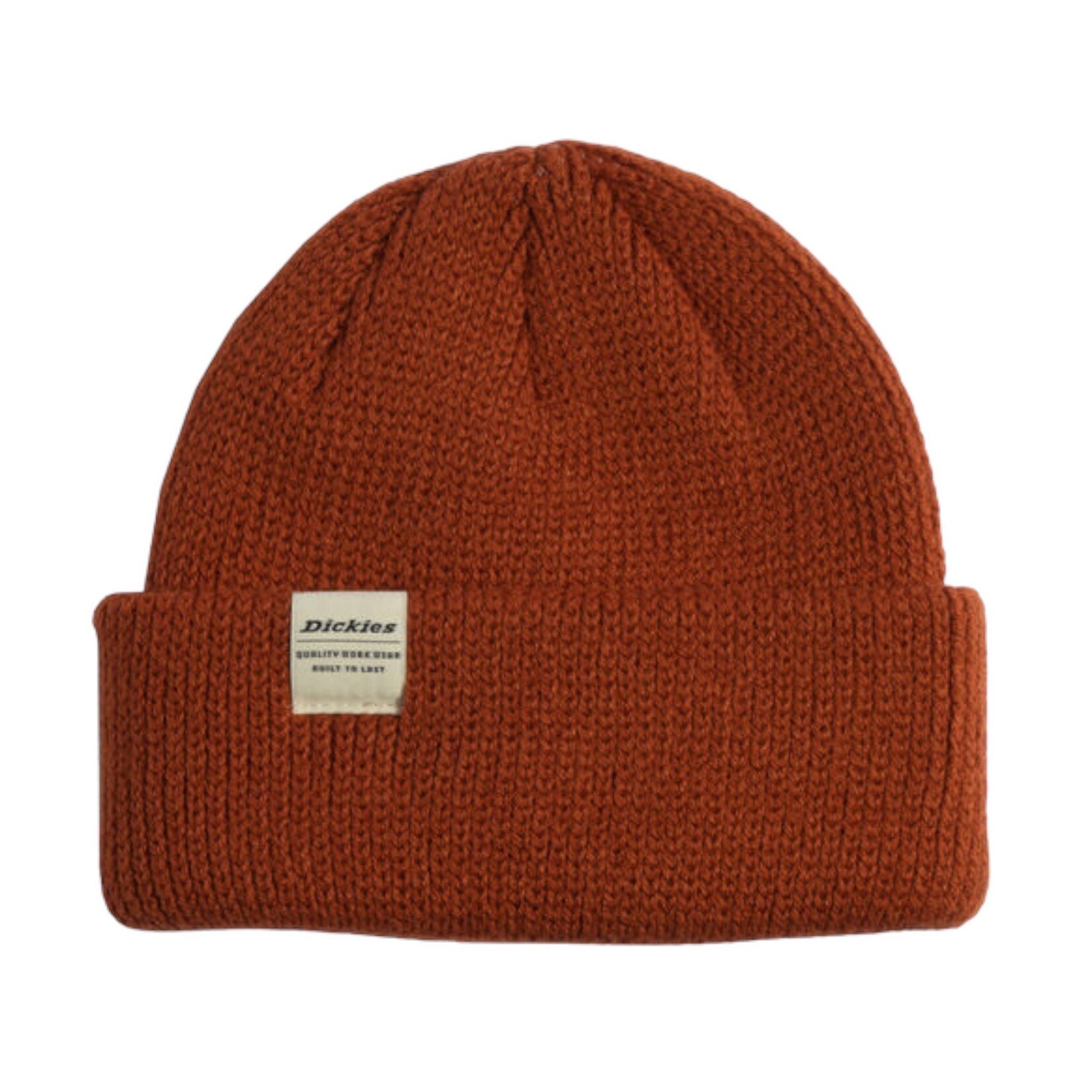 Dickies Dickies Woven Label Cuffed Thick Cut Beanie Bombay Brown