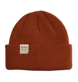 Dickies Dickies Woven Label Cuffed Thick Cut Beanie Bombay Brown