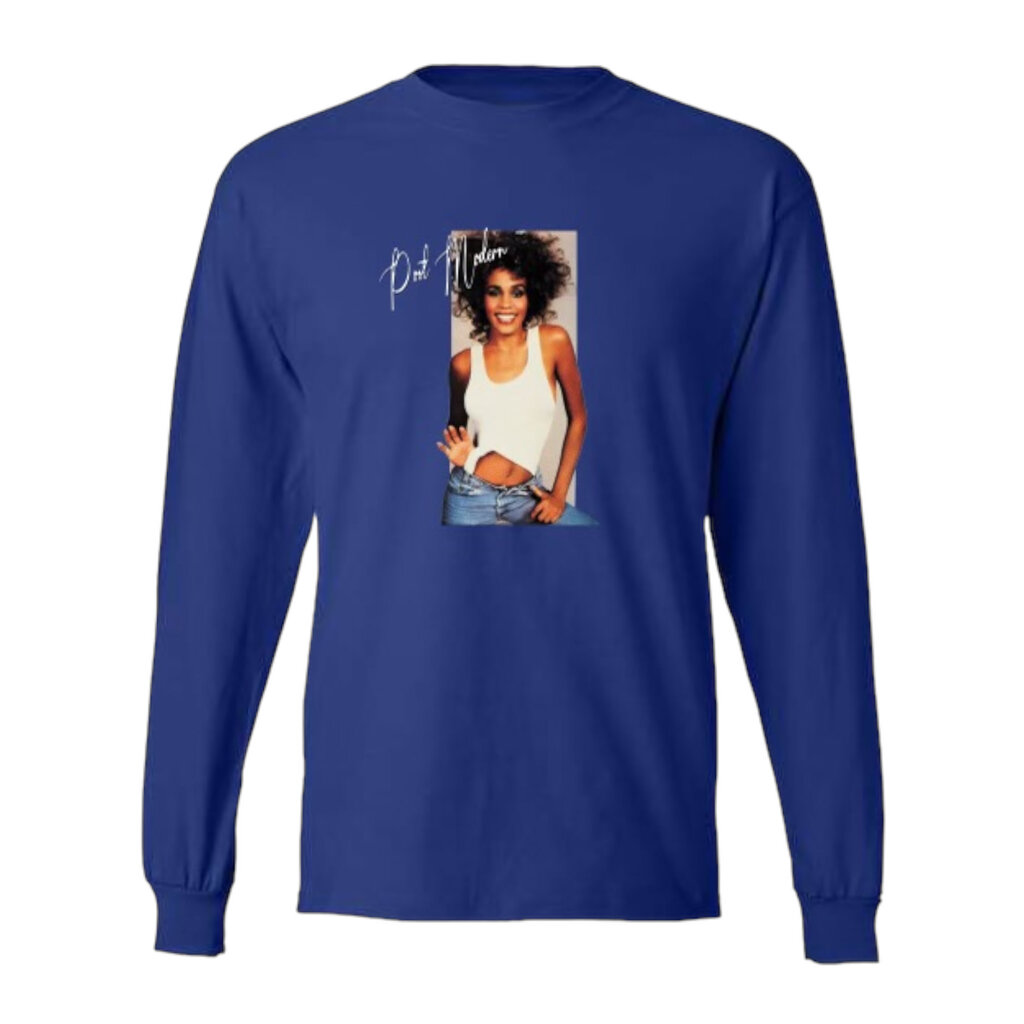 Post Modern Post Modern “Whitney Before Bobby” L/S Tee Deep Royal